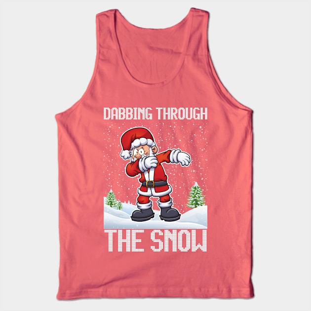 Dabbing Through The Snow Santa Claus Tank Top by SpacemanTees